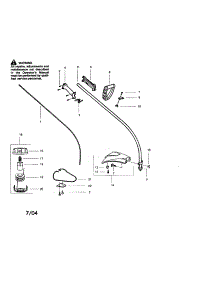 Driveshaft / Handle / Shield parts for Craftsman Gas Line Trimmer 358795310 from AppliancePartsPros.com