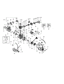 Cylinder / Crankshaft / Crankcase parts for Craftsman Gas Line Trimmer 358795310 from AppliancePartsPros.com