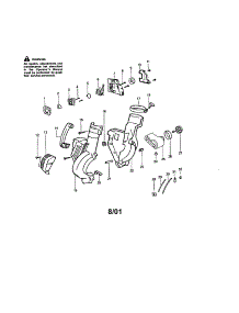 Housing parts for Craftsman Gas Leaf Blower 358795341 from AppliancePartsPros.com