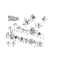 Crankcase parts for Craftsman Gas Leaf Blower 358795341 from AppliancePartsPros.com