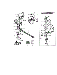 Handle / Blade parts for Craftsman Hedge Trimmer 358795390 from AppliancePartsPros.com