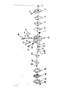 Carburetor parts for Craftsman Gas Line Trimmer 358795490 from AppliancePartsPros.com