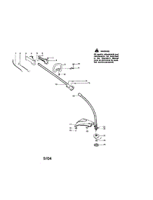 Driveshaft / Handle / Shield parts for Craftsman Gas Line Trimmer 358795500 from AppliancePartsPros.com