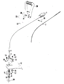 Drive Shaft And Cutting Head parts for Craftsman Gas Line Trimmer 358795520-1980 from AppliancePartsPros.com