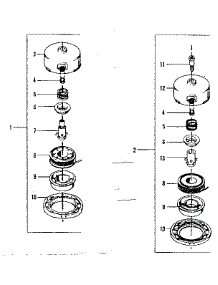 Cutting Head parts for Craftsman Gas Line Trimmer 358795520-1980 from AppliancePartsPros.com