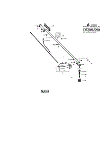 Driveshaft / Handle / Shield parts for Craftsman Gas Line Trimmer 358795521 from AppliancePartsPros.com