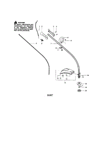 Driveshaft / Shield / Handle parts for Craftsman Gas Line Trimmer 358795531 from AppliancePartsPros.com
