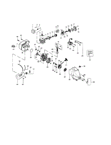 Cylinder / Fuel Tank / Crankcase parts for Craftsman Gas Line Trimmer 358795551 from AppliancePartsPros.com