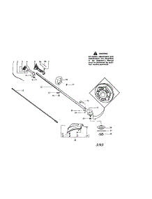 Driveshaft / Shield / Handle parts for Craftsman Gas Line Trimmer 358795560 from AppliancePartsPros.com
