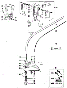 Drive Shaft And Sheild parts for Craftsman Gas Line Trimmer 358795561 from AppliancePartsPros.com