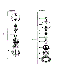 Cuttting Head parts for Craftsman Gas Line Trimmer 358795580-1980 from AppliancePartsPros.com