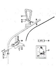 Drive Shaft parts for Craftsman Gas Line Trimmer 358795610 from AppliancePartsPros.com