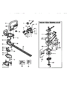 Main Frame parts for Craftsman Hedge Trimmer 358795640 from AppliancePartsPros.com