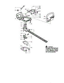 Handle / Blade / Gearbox parts for Craftsman Hedge Trimmer 358795722 from AppliancePartsPros.com