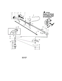 Driveshaft / Handle / Shield parts for Craftsman Gas Line Trimmer 358795810 from AppliancePartsPros.com