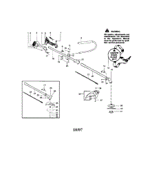 Driveshaft / Handle / Shield parts for Craftsman Gas Line Trimmer 358795820 from AppliancePartsPros.com