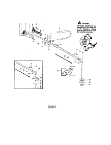 Driveshaft / Handle / Shield parts for Craftsman Gas Line Trimmer 358795821 from AppliancePartsPros.com