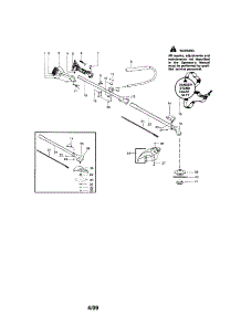 Handle / Drive Shaft / Shield parts for Craftsman Gas Line Trimmer 358795822 from AppliancePartsPros.com