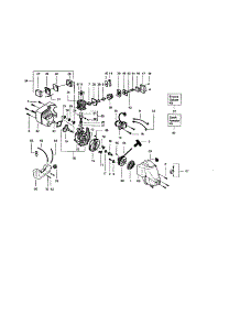 Crankshaft / Crankcase parts for Craftsman Gas Line Trimmer 358796050 from AppliancePartsPros.com