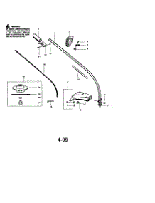 Cutting Head And Shaft parts for Craftsman Gas Line Trimmer 358796090 from AppliancePartsPros.com