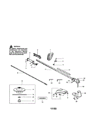 Drive Shaft parts for Craftsman Gas Line Trimmer 358796100 from AppliancePartsPros.com