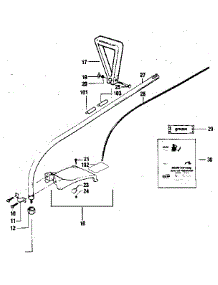Drive Shaft parts for Craftsman Gas Line Trimmer 358796110-1980 from AppliancePartsPros.com