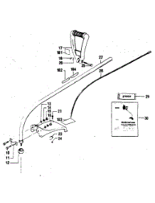 Drive Shaft parts for Craftsman Gas Line Trimmer 358796120-1980 from AppliancePartsPros.com
