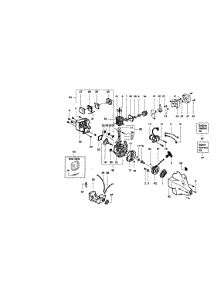 Crankcase parts for Craftsman Gas Line Trimmer 358796190 from AppliancePartsPros.com