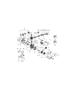 Crankcase parts for Craftsman Gas Line Trimmer 358796200 from AppliancePartsPros.com