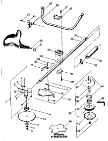 Drive Shaft And Cutting Head parts for Craftsman Gas Line Trimmer 358796220 from AppliancePartsPros.com