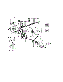 Crankcase parts for Craftsman Gas Line Trimmer 358796260 from AppliancePartsPros.com
