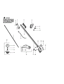 Drive Shaft parts for Craftsman Gas Line Trimmer 358796260 from AppliancePartsPros.com