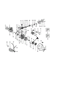 Crankcase / Crankshaft parts for Craftsman Gas Line Trimmer 358796270 from AppliancePartsPros.com