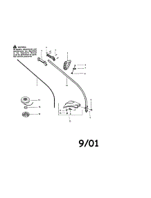 Driveshaft parts for Craftsman Gas Line Trimmer 358796280 from AppliancePartsPros.com