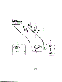 Drive Shaft / Hub Assembly parts for Craftsman Gas Line Trimmer 358796290 from AppliancePartsPros.com