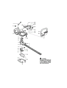 Handle / Blade parts for Craftsman Hedge Trimmer 358796330 from AppliancePartsPros.com