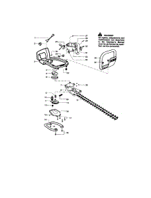 Handle / Blade parts for Craftsman Hedge Trimmer 358796354 from AppliancePartsPros.com