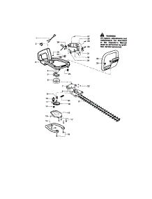 Handle / Blade parts for Craftsman Hedge Trimmer 358796356 from AppliancePartsPros.com