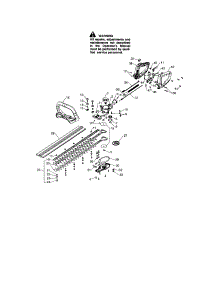 Handle / Blade parts for Craftsman Hedge Trimmer 358796390 from AppliancePartsPros.com