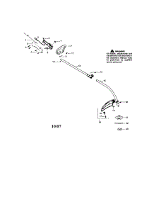 Driveshaft / Handle / Shield parts for Craftsman Gas Line Trimmer 358796600 from AppliancePartsPros.com