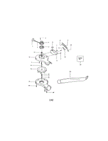 Housing / Fuel Line parts for Craftsman Gas Leaf Blower 358797010 from AppliancePartsPros.com