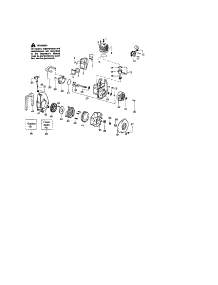 Cylinder / Crankshaft / Crankcase parts for Craftsman Gas Leaf Blower 358797180 from AppliancePartsPros.com