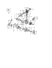 Crankcase Assembly parts for Craftsman Gas Leaf Blower 358797290 from AppliancePartsPros.com