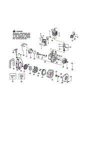 Crankcase parts for Craftsman Gas Leaf Blower 358797300 from AppliancePartsPros.com