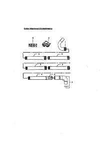 Gutter Attachment Kit parts for Craftsman Gas Leaf Blower 358797310 from AppliancePartsPros.com