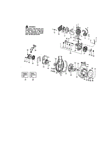 Crankshaft / Crankcase / Fan Housing parts for Craftsman Gas Leaf Blower 358797560 from AppliancePartsPros.com