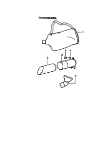Vacuum Tube Assembly parts for Craftsman Gas Leaf Blower 358797931 from AppliancePartsPros.com