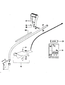 Drive Shaft parts for Craftsman Gas Line Trimmer 358798121 from AppliancePartsPros.com