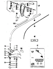 Drive Shaft parts for Craftsman Gas Line Trimmer 358798141 from AppliancePartsPros.com