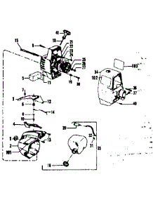 Fuel Tank Assembly parts for Craftsman Gas Line Trimmer 358798141 from AppliancePartsPros.com